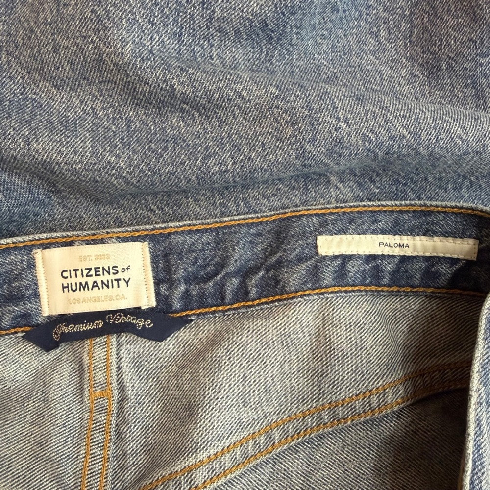 Citizens of Humanity Paloma Baggy Wide Leg Jeans 26 Siesta High Rise Denim - Picture 9 of 15